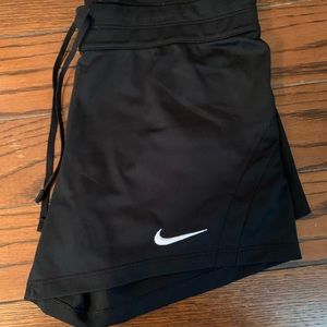 Nike Dry Fit. Black with white logo. XS
